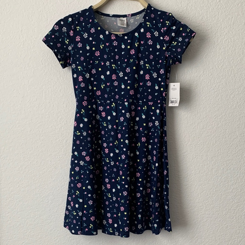 City Streets Navy Floral Kids Dress